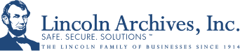 Lincoln Archives, Inc. logo in blue